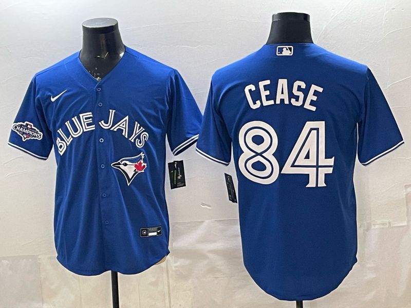 Men 2026 Toronto Blue Jays #84 Cease Blue Game Nike MLB Jersey style 007